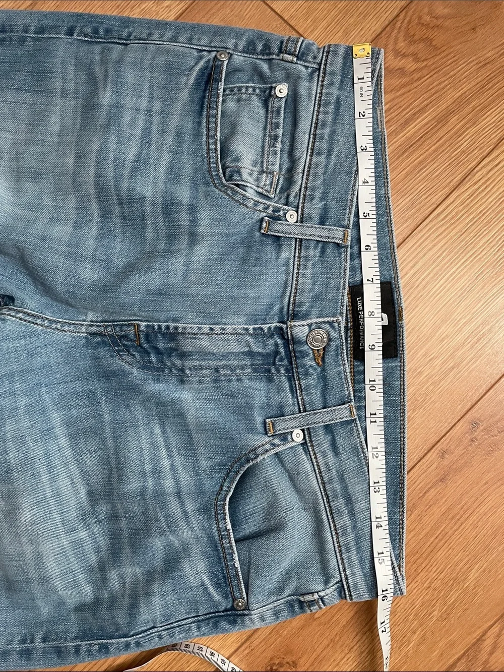 7 For All Mankind Light Blue Men’s Luxe Performance Straight Leg Jeans - Size 32